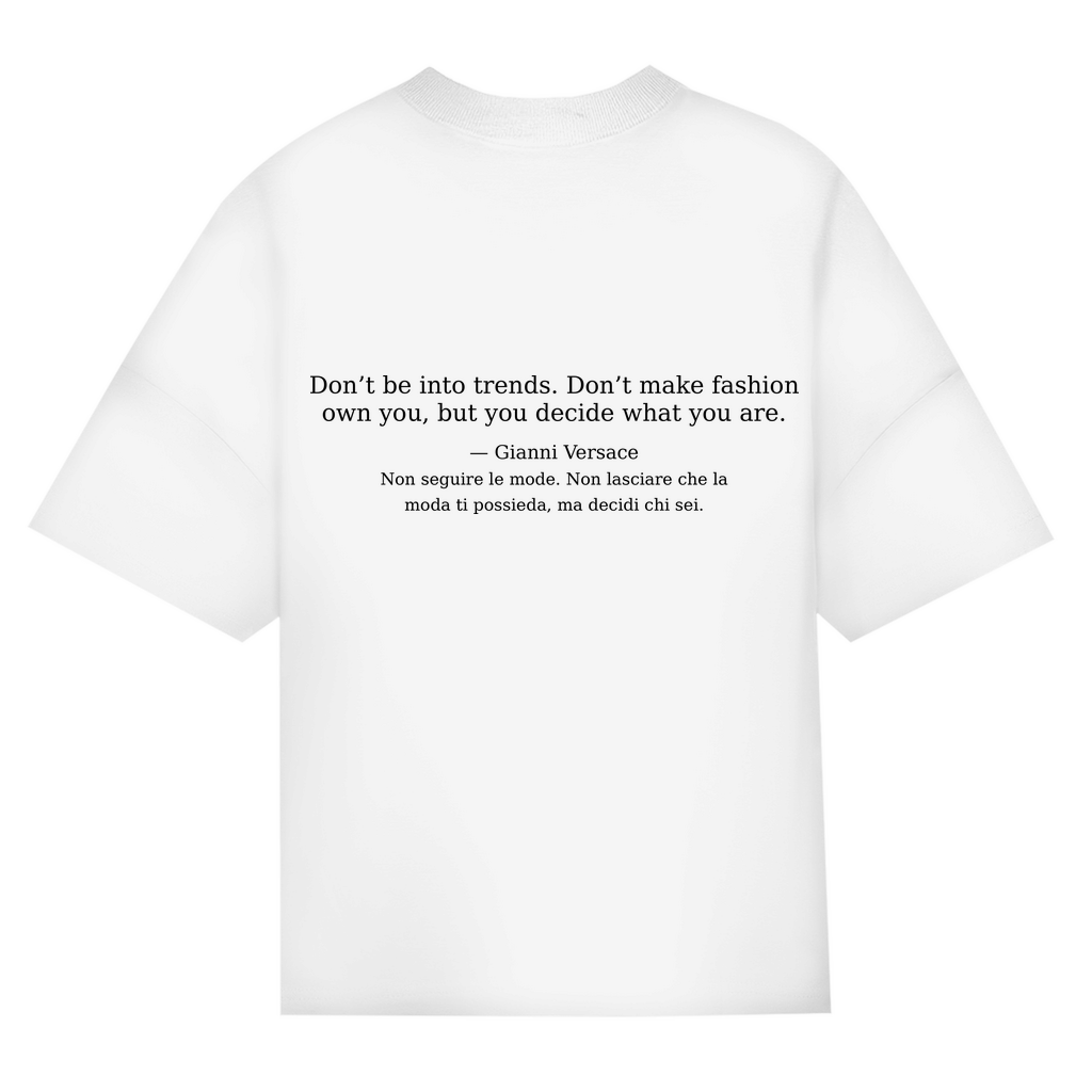 INCR. PAROLE 02 – Oversize T-Shirt „Oro nero“