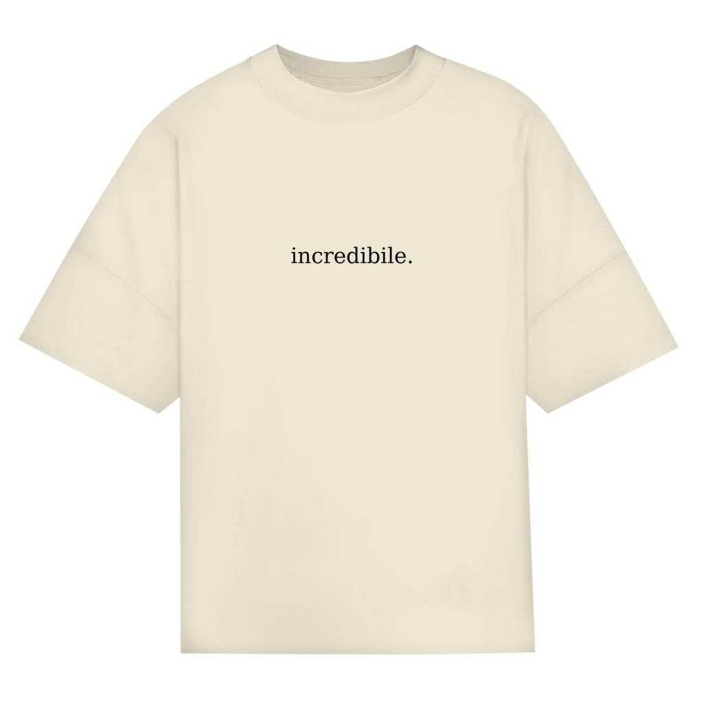 INCR. PAROLE 05 – Oversize T-Shirt „Amore controcorrente“