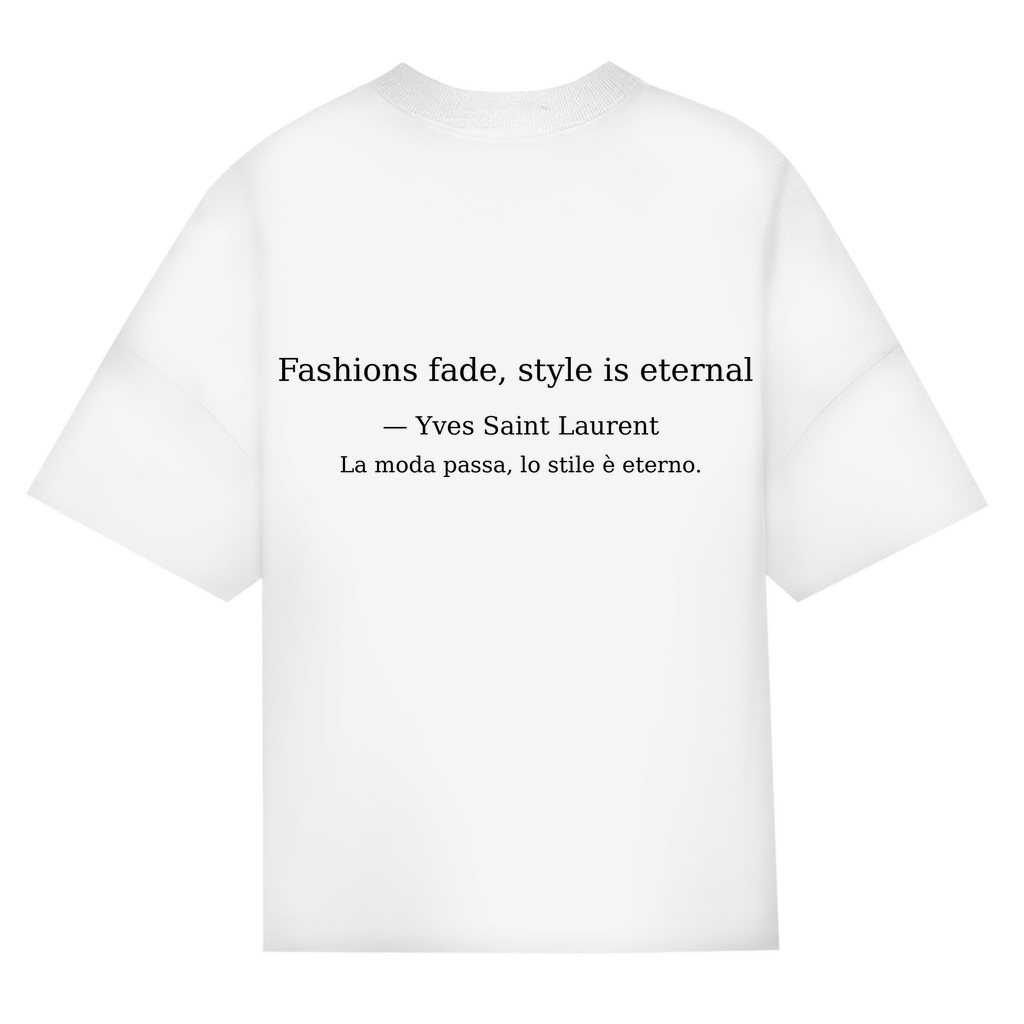INCR. PAROLE 03 – Oversize T-Shirt „Nel silenzio c’è stile“