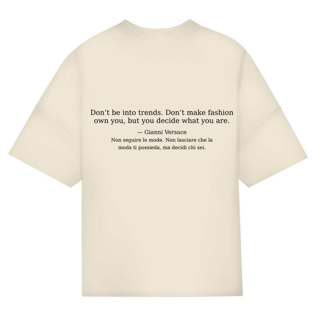 INCR. PAROLE 02 – Oversize T-Shirt „Oro nero“