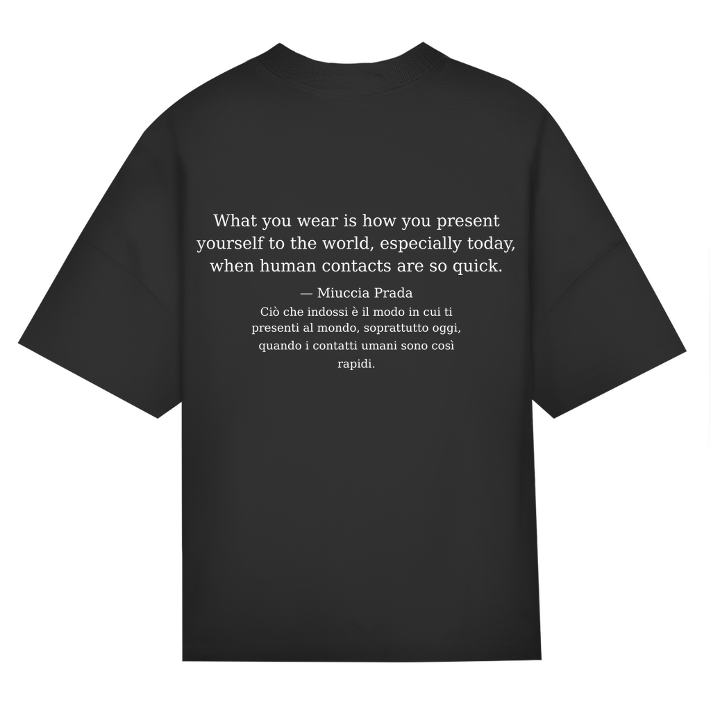 INCR. PAROLE 04 – Oversize T-Shirt „Bellezza proibita“