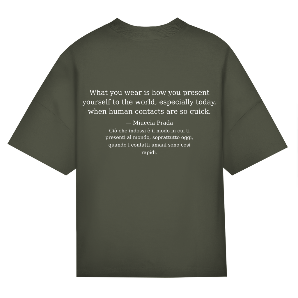 INCR. PAROLE 04 – Oversize T-Shirt „Bellezza proibita“
