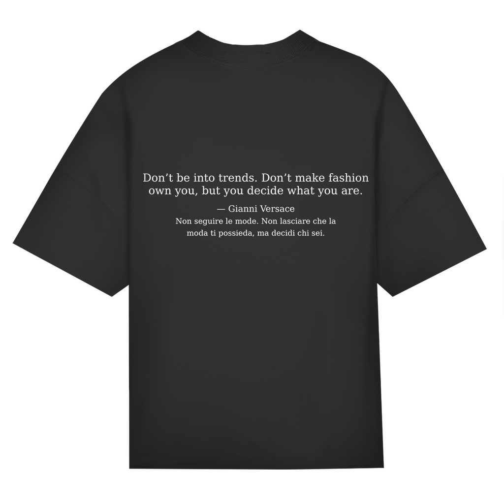 INCR. PAROLE 02 – Oversize T-Shirt „Oro nero“