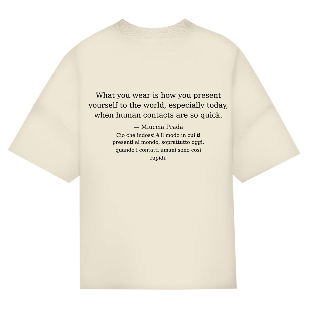 INCR. PAROLE 04 – Oversize T-Shirt „Bellezza proibita“